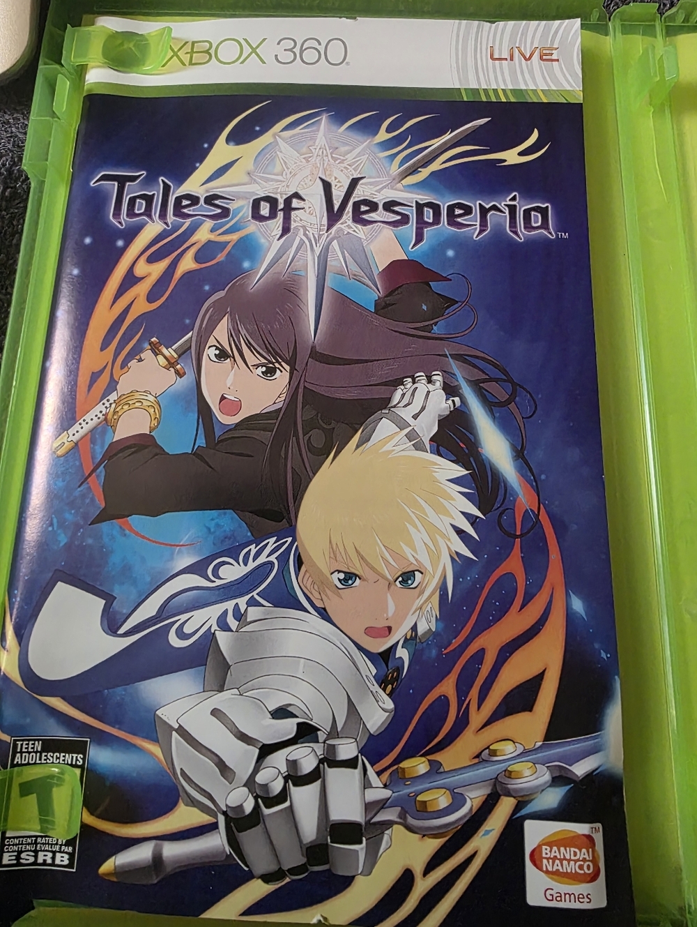 Xbox 360 Tales of Vesperia - Blue Game Case by
